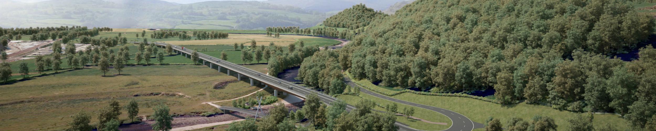 A487 new Dyfi Bridge GOV.WALES