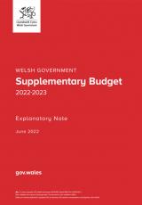 1st Supplementary Budget 2022 To 2023 | GOV.WALES