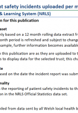 Patient Safety (monthly Incidents Based On When It Was Reported ...